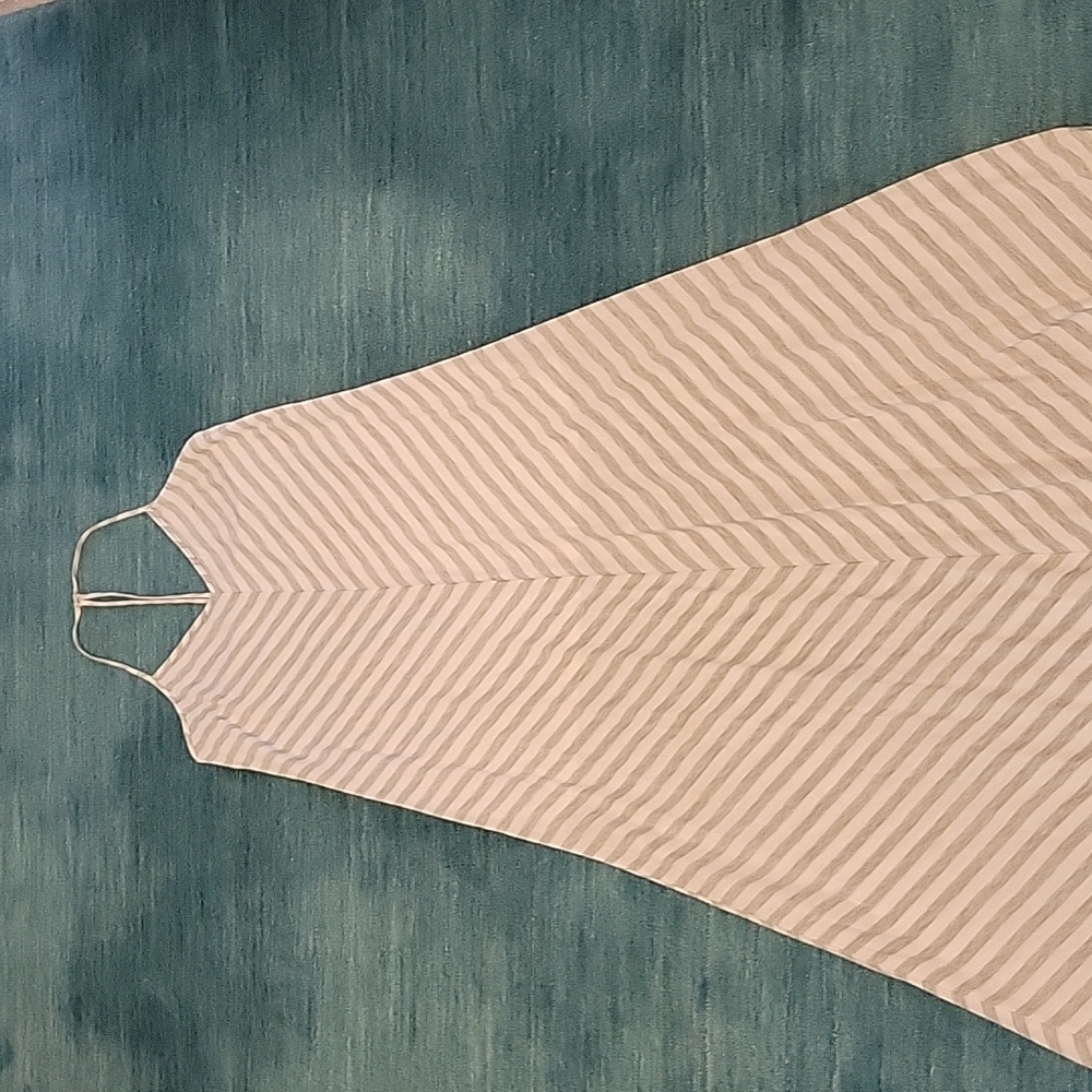 O'Neill White Striped Maxi Dress